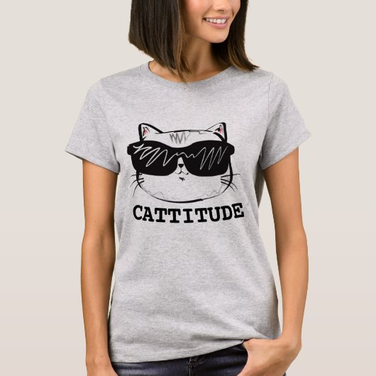 KATTITUR Funny Cat T - Shirt (Vorderseite)