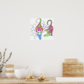 Katty Kätzchen Canvas print Poster (Küche)