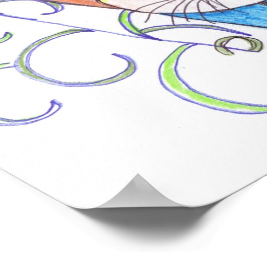 Katty Kätzchen Canvas print Poster (Ecke)