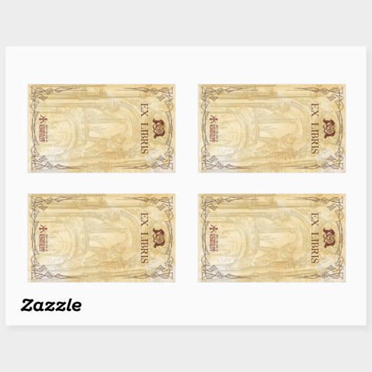 Katverse Buchzeichen Rechteckiger Aufkleber (Blatt)