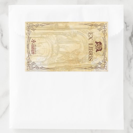 Katverse Buchzeichen Rechteckiger Aufkleber (Tasche)