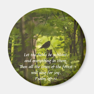 Katvogel im Waldgrün Magnet