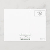 Katvogel im Waldgrün Postkarte (Rückseite)