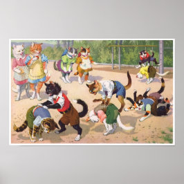 KATWALKS: Ein Wildes Spiel der Leap Frog Poster Ar