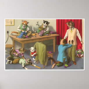 KATWALKS: Schneider Probleme Poster Art Halbschlaf