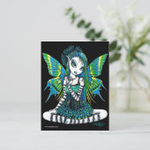 Katy Green Tattoo Fairy Postcard Postkarte (Stehend Vorderseite)