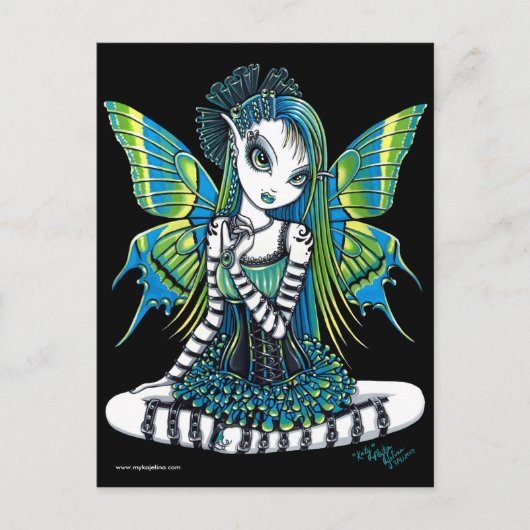 Katy Green Tattoo Fairy Postcard Postkarte (Vorderseite)