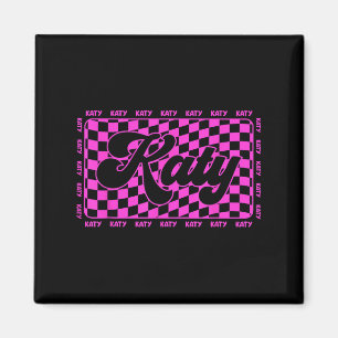 Katy Kariert Ich liebe Katy 80er Vintage  Magnet