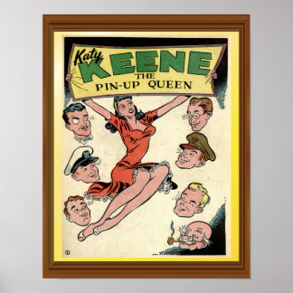 Katy Keene Vintage Pin-Up Queen Comic-Cover Poster