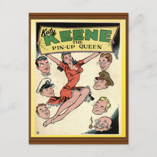 Katy Keene Vintage Pin-Up Queen Comic-Cover Postkarte