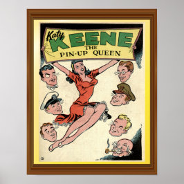 Katy Keene Vintages Button-Up Queen Comic Cover Poster