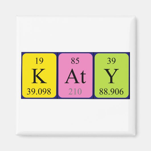 Katy Periodenmagnet Magnet (Vorne)