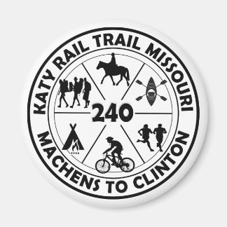Katy Rail Trail Missouri 400 km. Magnet