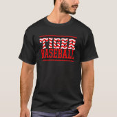 Katy Tigers Baseball Zigzag Version T-Shirt (Vorderseite)