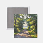 Katy Trail Missouri Travel Magnet (Vorderseite/Rückseite)