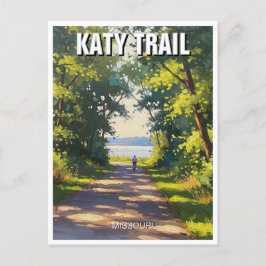Katy Trail Missouri Travel Postkarte