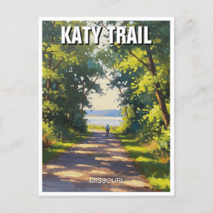 Katy Trail Missouri Travel Postkarte