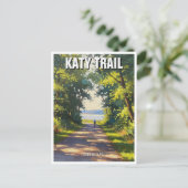 Katy Trail Missouri Travel Postkarte (Stehend Vorderseite)
