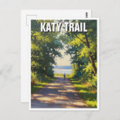 Katy Trail Missouri Travel Postkarte (Vorne/Hinten)