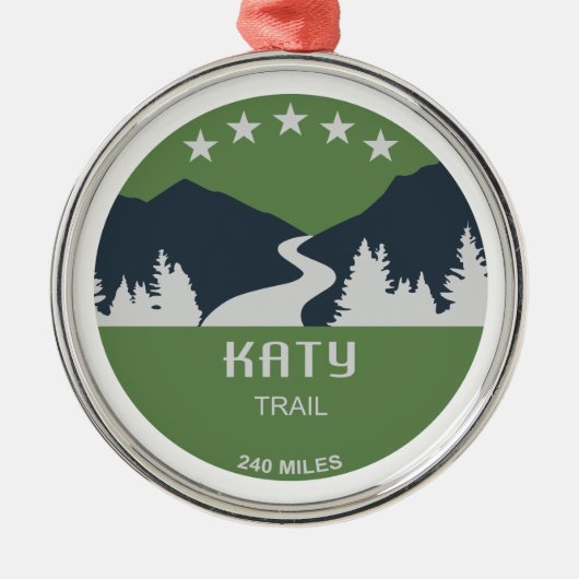 Katy Trail Ornament Aus Metall (Vorne)