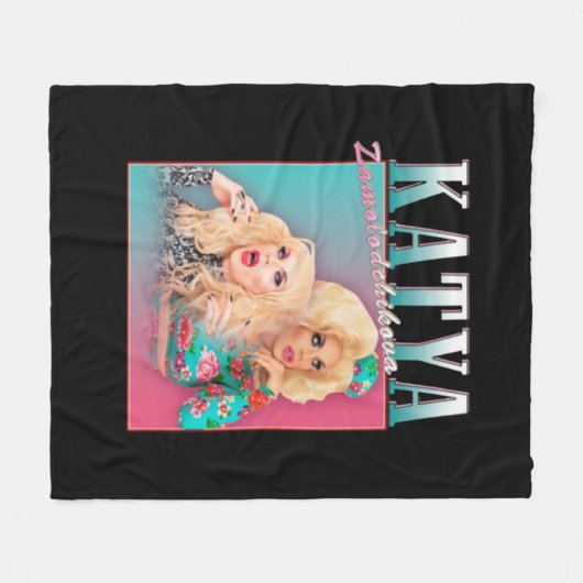 Katya Zamolodchikova Fleecedecke (Vorderseite (Horizontal))