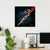 Katya's Ballerina Jump Button Up Poster (Heimbüro)