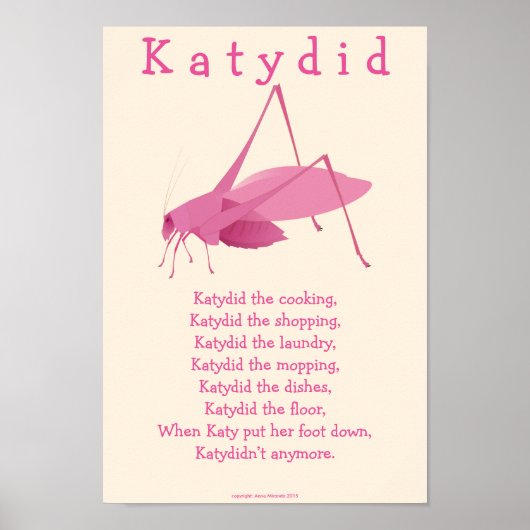 Katydid Poster (Vorne)