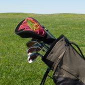 Katydid über Zinnia Golf Headcover (In SItu)