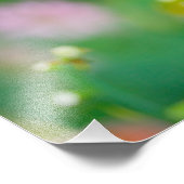 Katydid und Blume Fotodruck (Ecke)