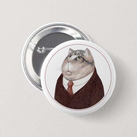 KATZ-Button-Runde-Taste II Button (Vorne & Hinten)