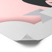 Katz Button Schwanz Poster (Ecke)