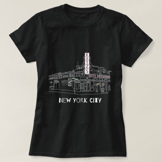 Kat'z Deli New York City für Reuben Sandwich Fans T-Shirt (Design vorne)