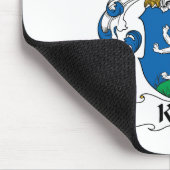 Katz Familienwappen Mousepad (Ecke)