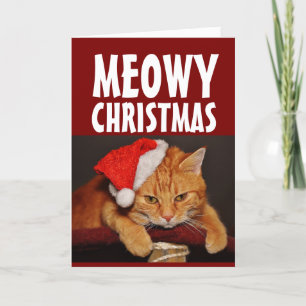 KATZ-FOTO-KUSTOM-CHRISTMAS GREETKARTE DANKESKARTE