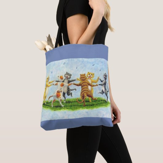 KATZ-TANZ SINGFELINE TOTE BAG *Anpassen Tasche (Von Nahem)