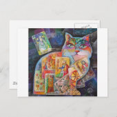 Katz-Tarot Postkarte (Vorne/Hinten)