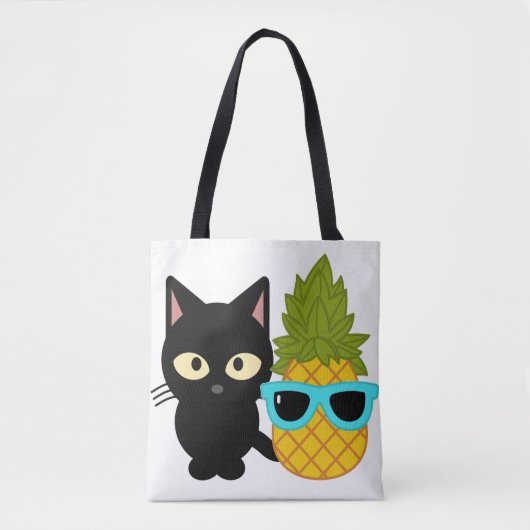 Katz und Ananas sind die besten Freunde Tasche (Vorderseite)