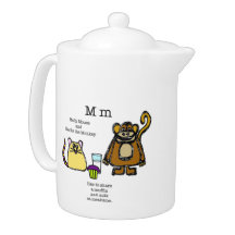 Katz- und Hühnerteapot