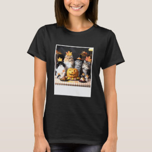 Katz-und-Maus-Herbstfest Lustiger Erntedankfest-Sa T-Shirt