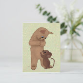 Katz und Maus Postkarte (Stehend Vorderseite)