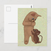 Katz und Maus Postkarte (Vorne/Hinten)
