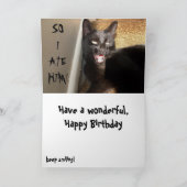 KATZ- UND VOGELKARTE KARTE (Innenseite)