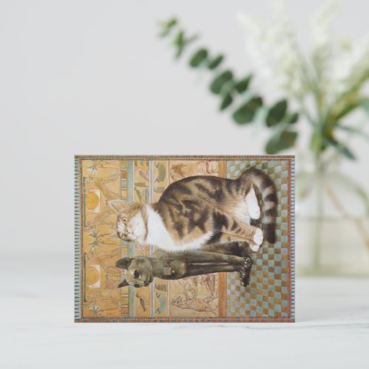 KATZBILDUNG POSTKARTE (Stehend Vorderseite)