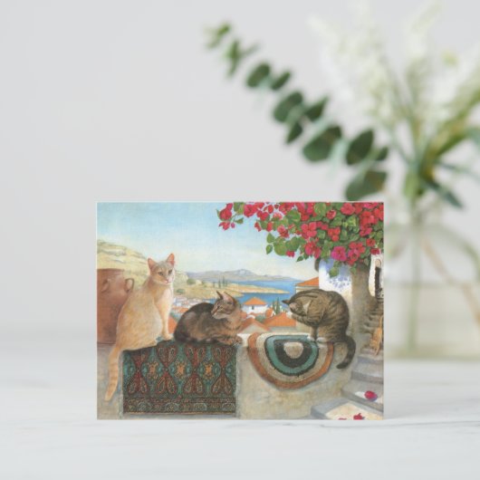 KATZBILDUNG POSTKARTE (Stehend Vorderseite)