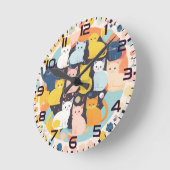 Kätzchen auf der Uhr (Winkel)