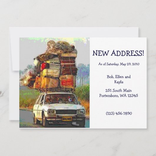 Kätzchen auf der Vorlage "Adressänderungskarte ver (Vorderseite)