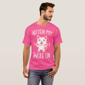 Kätzchen auf Fitness Katzengewicht T-Shirt (Vorne ganz)