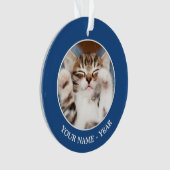 Kätzchen auf meinem Schoss Ornament (Vorderseite)