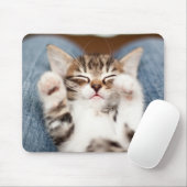 Kätzchen auf meinem Schreibtisch Mousepad (Mit Mouse)