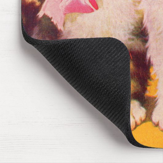 Kätzchen aus den 30er Jahren Mousepad (Ecke)
